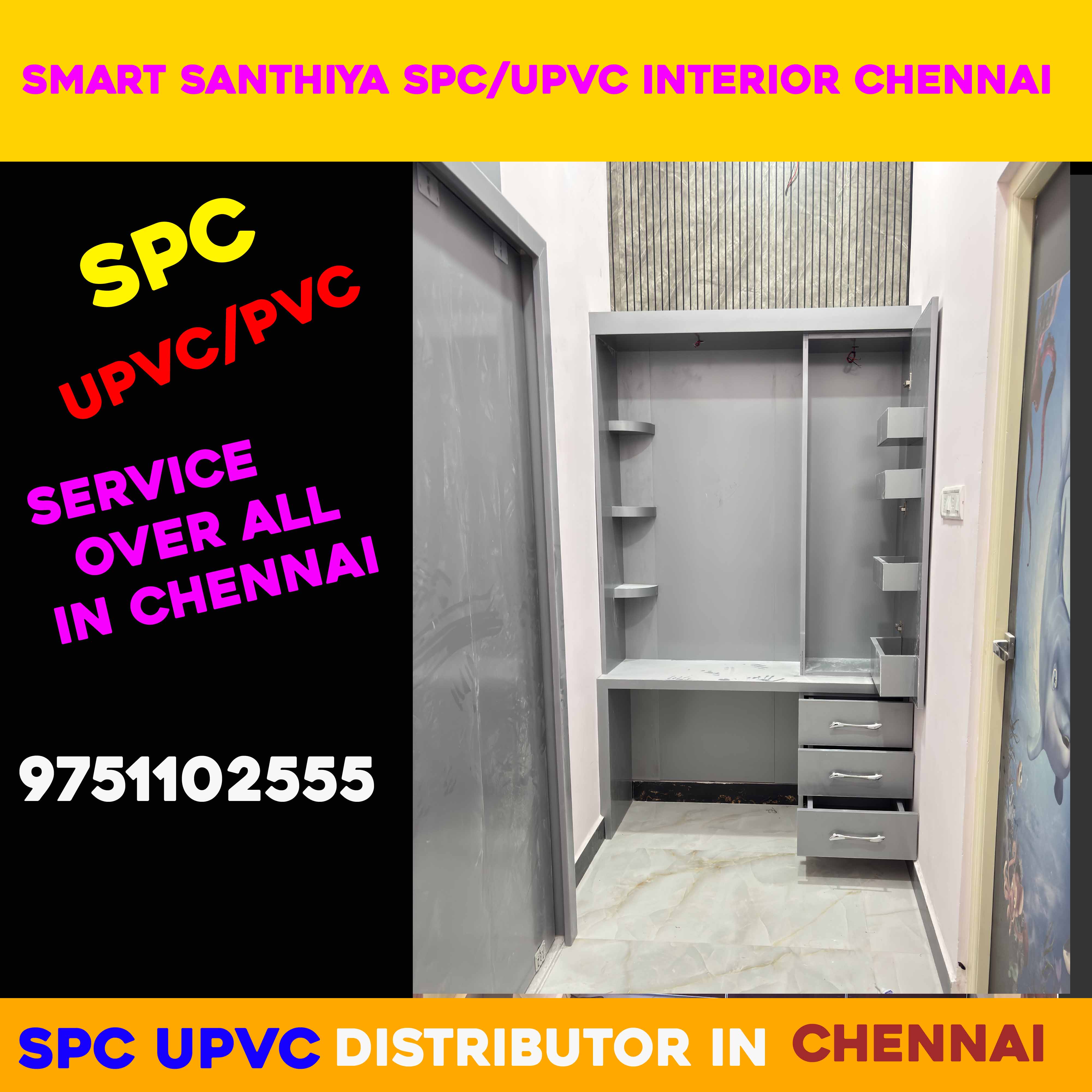spc grey color modular kitchen chennai